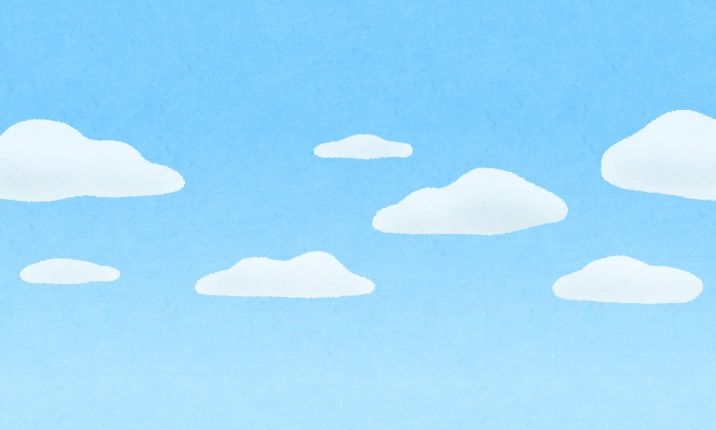 Illustration of Clouds Floating in a Blue Sky